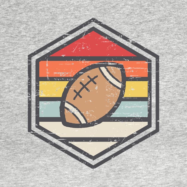 Retro Badge Rugby Light by rojakdesigns